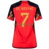 Original Fußballtrikot Belgien DE BRUYNE 7 Heimtrikot WM 2022 Für Damen